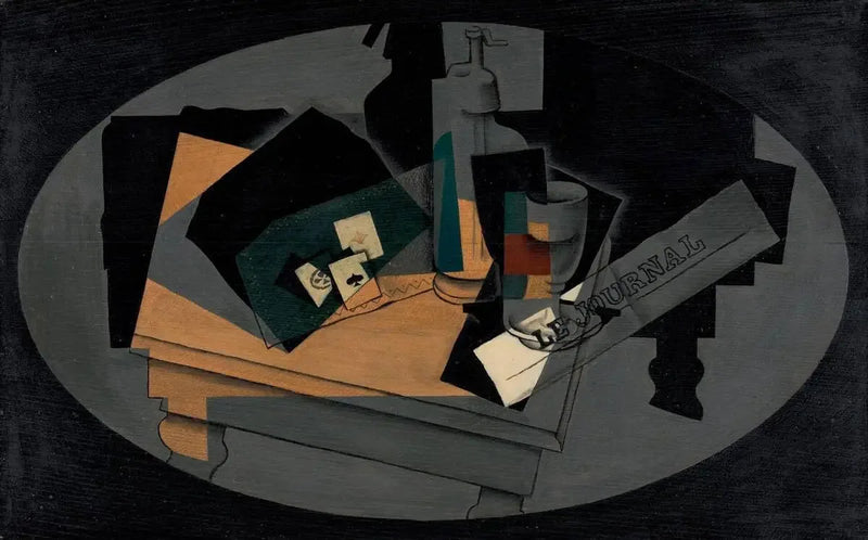 Karty do gry i siphon - Juan Gris