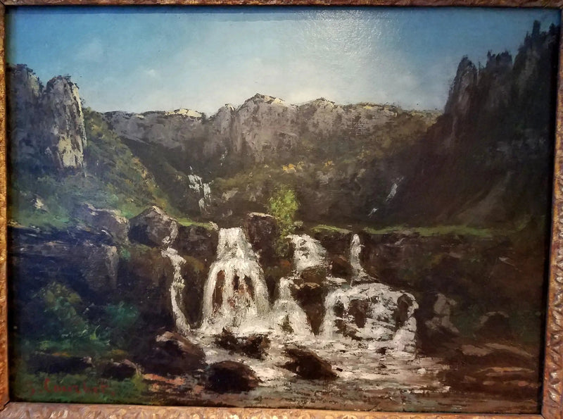Kaskada Ornans - Gustave Courbet