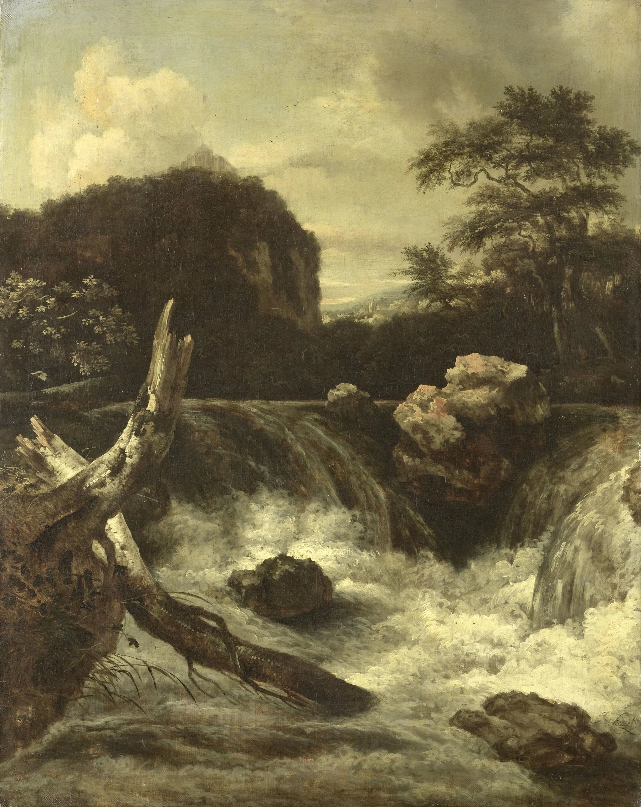 Une cascade - Jan van Kessel