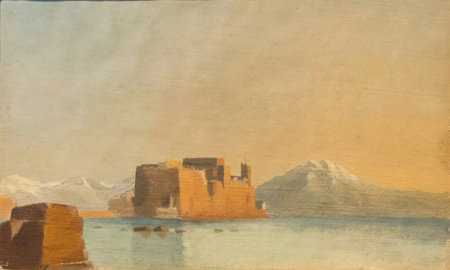 Zamek Ovo i zatoka Neapolu - Edgar Degas