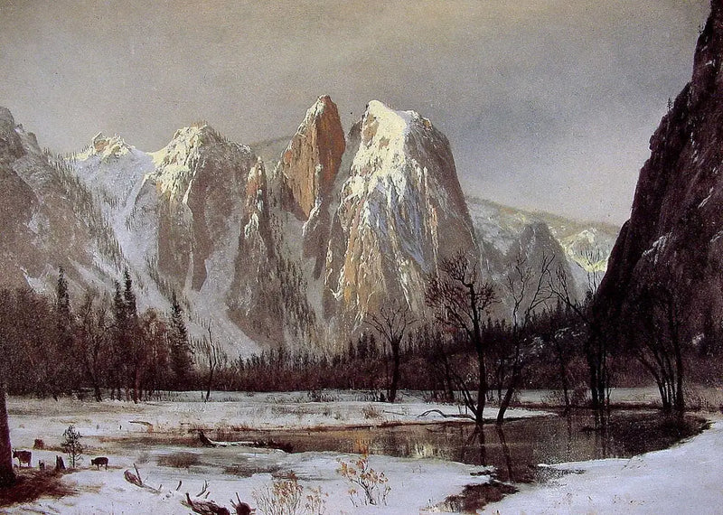 Katedra Rock, dolina Yosemite, Kalifornia - Albert Bierstadt