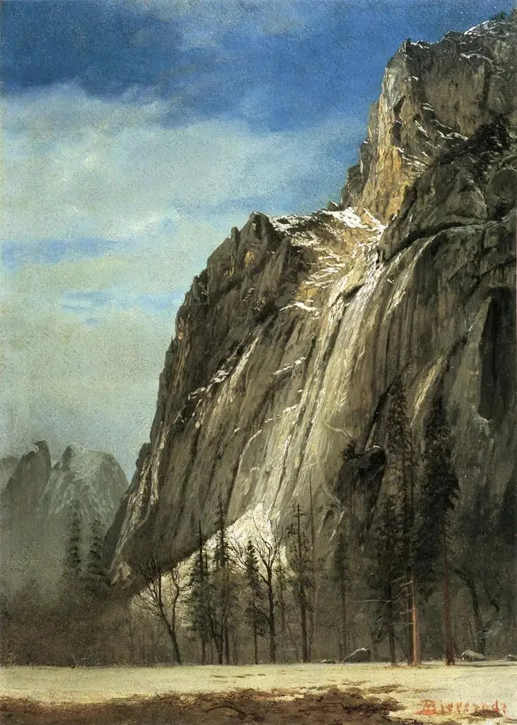 Katedra Rocks, widok na Yosemite - Albert Bierstadt