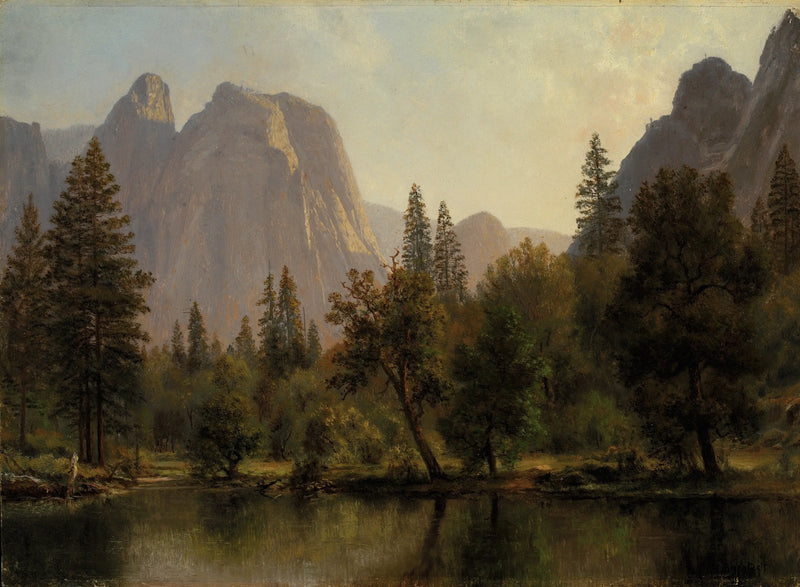 Katedra Rocks, dolina Yosemite - Albert Bierstadt