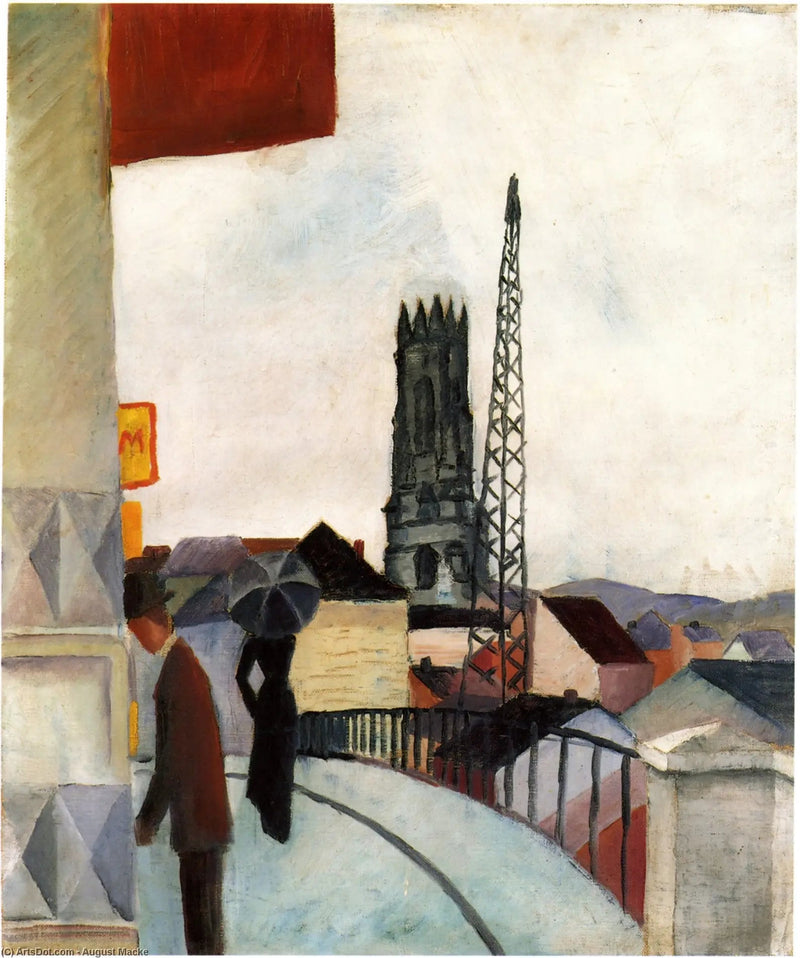 Katedra w Fryburgu w Szwajcarii - August Macke