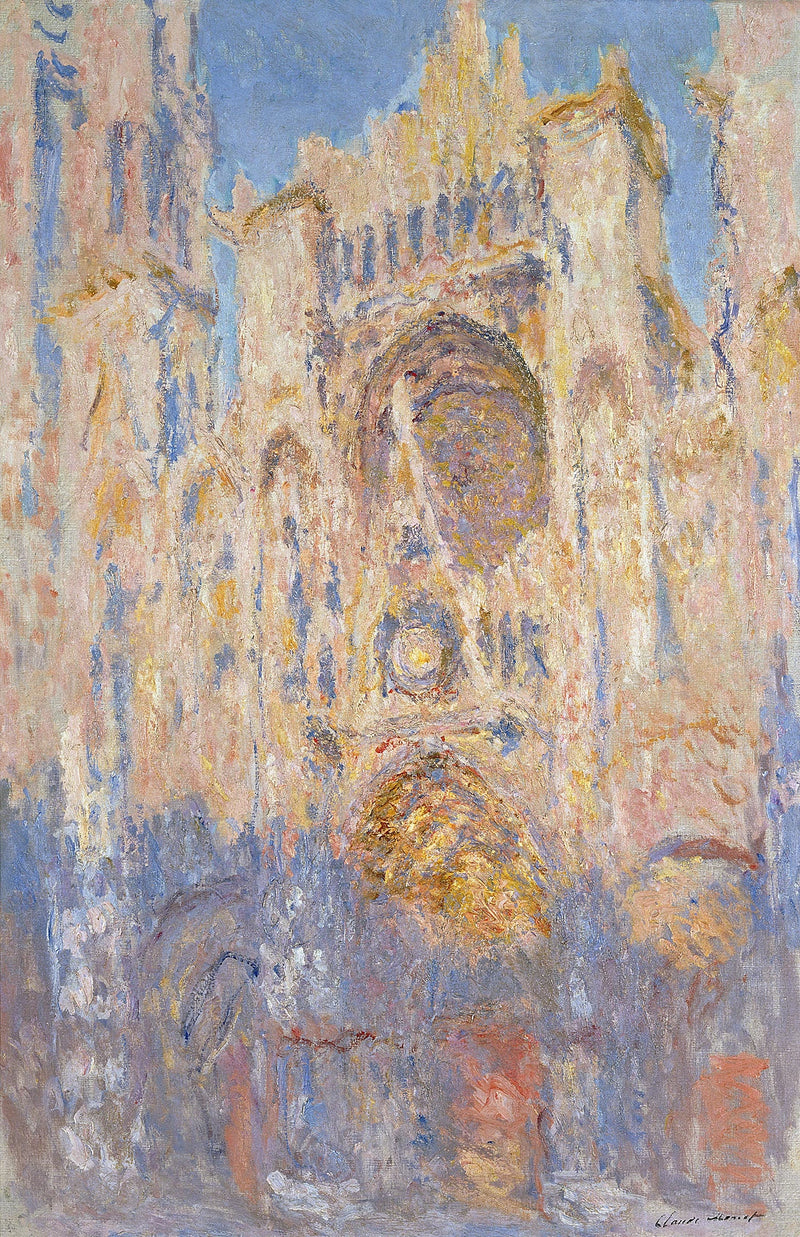 Katedra w Rouen, efekt słońca, koniec dnia W1327 - Claude Monet
