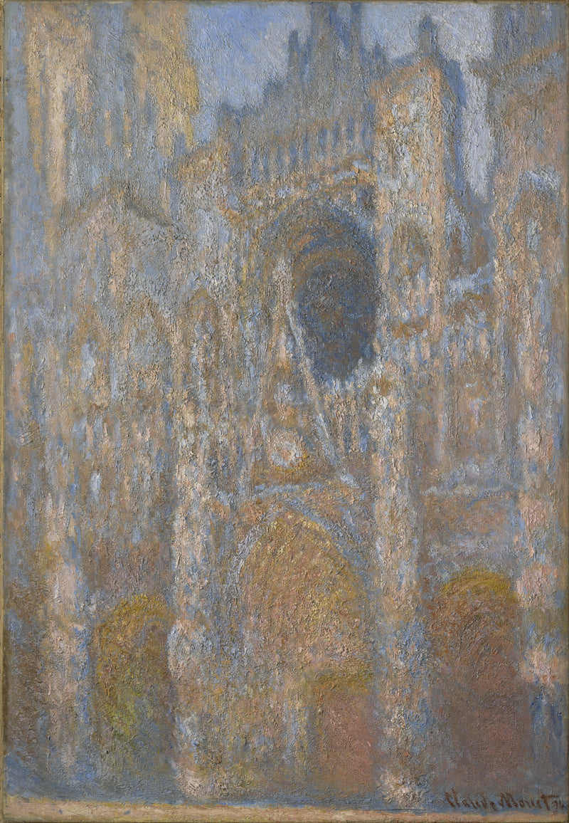 Katedra w Rouen, fasada w pełnym słońcu W1358 - Claude Monet