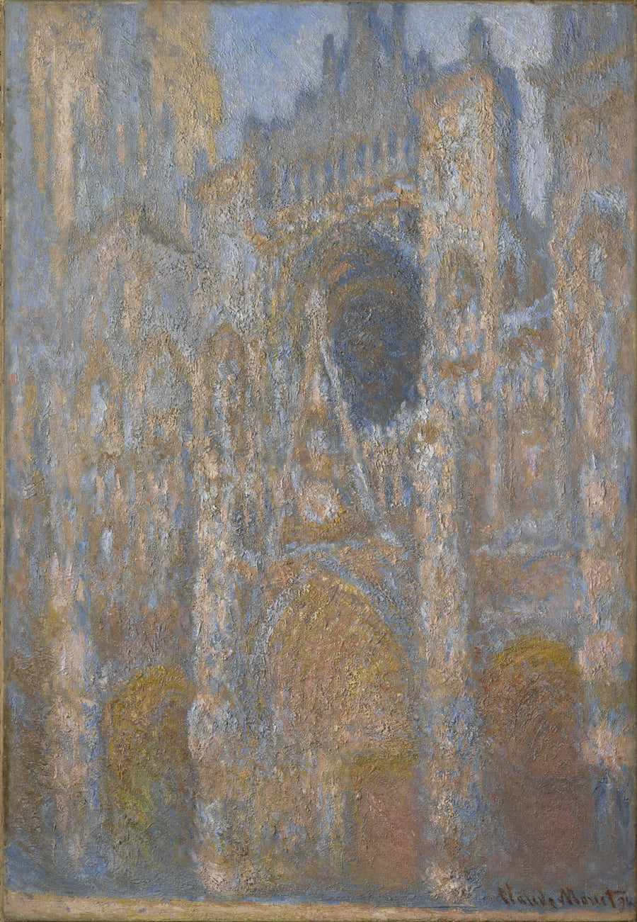 Katedra w Rouen, fasada w pełnym słońcu W1358 - Claude Monet