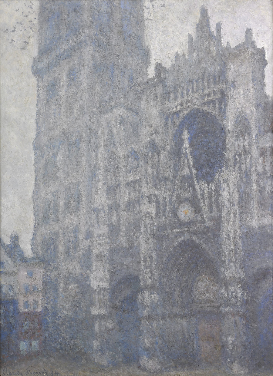 Katedra w Rouen, szara pogoda W1345 - Claude Monet