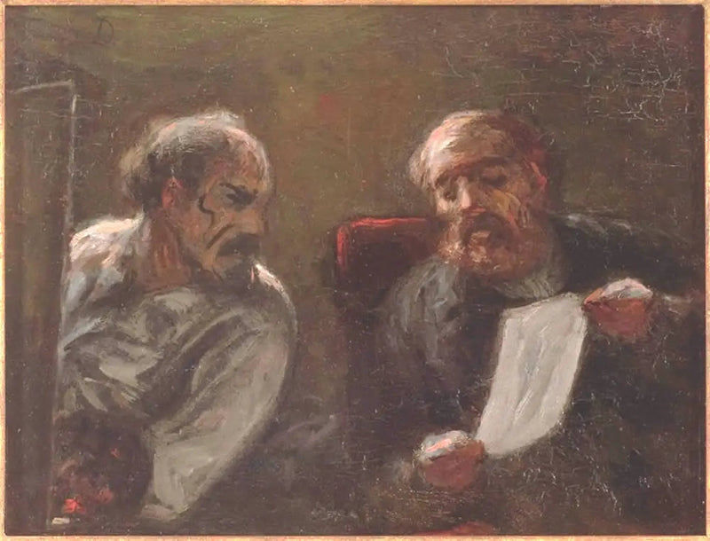 Rozmowa w pracowni - Honoré Daumier