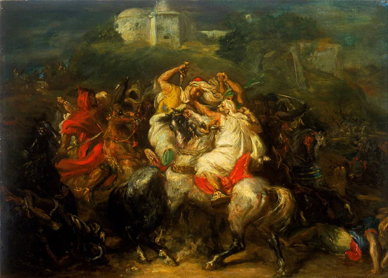 Arabskie konie bojowe - Théodore Chassériau
