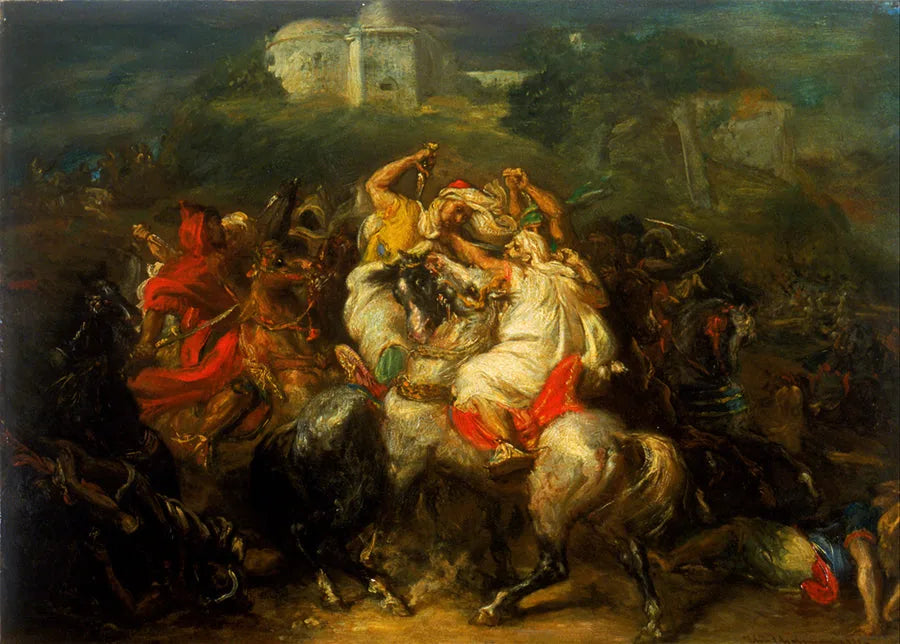 Arabskie konie bojowe - Théodore Chassériau