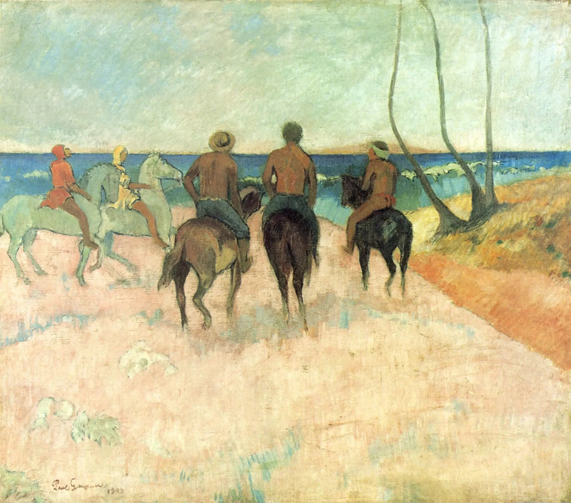 Jeźdźcy na plaży (I) - Paul Gauguin