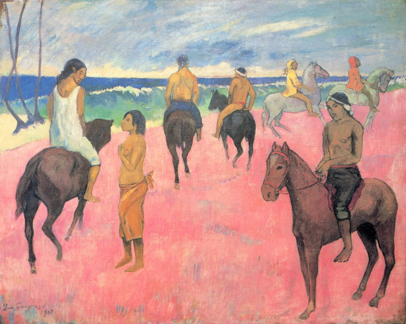 Kawalerowie na plaży (II) - Paul Gauguin
