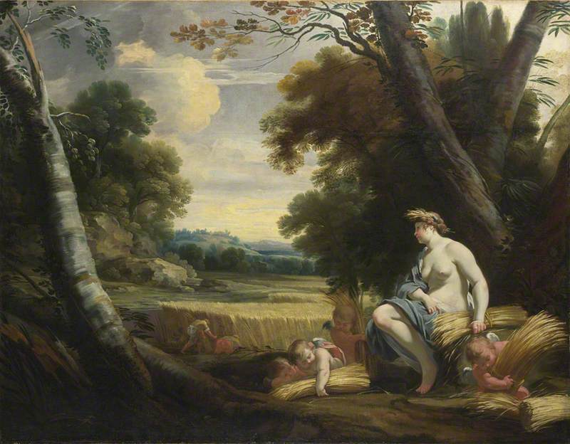 Cérès et des cupidons moissonnant - Simon Vouet - Alpha Reproduction