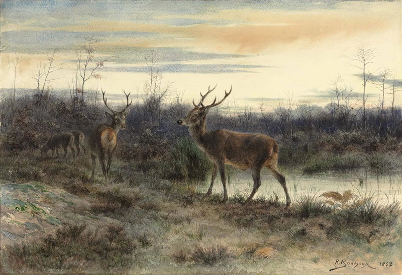 Jelenie w lesie Fontainebleau - Rosa Bonheur