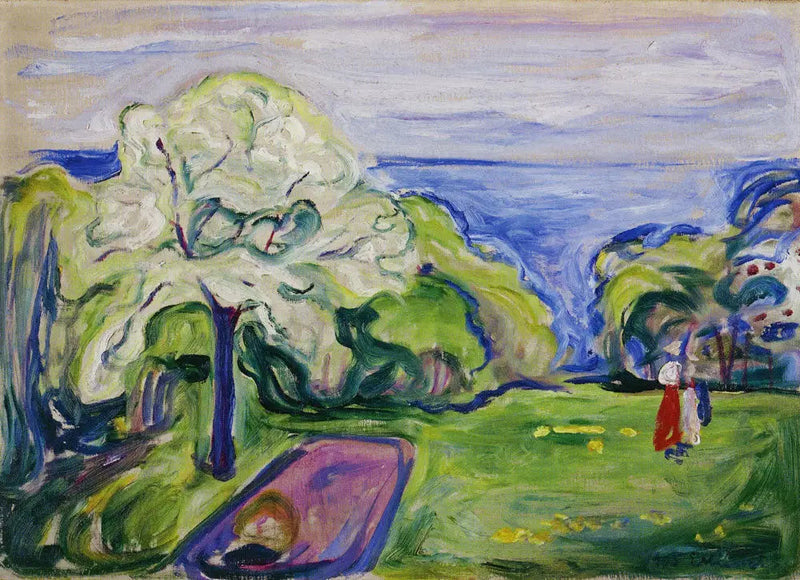 Kwitnąca wiśnia - Edvard Munch
