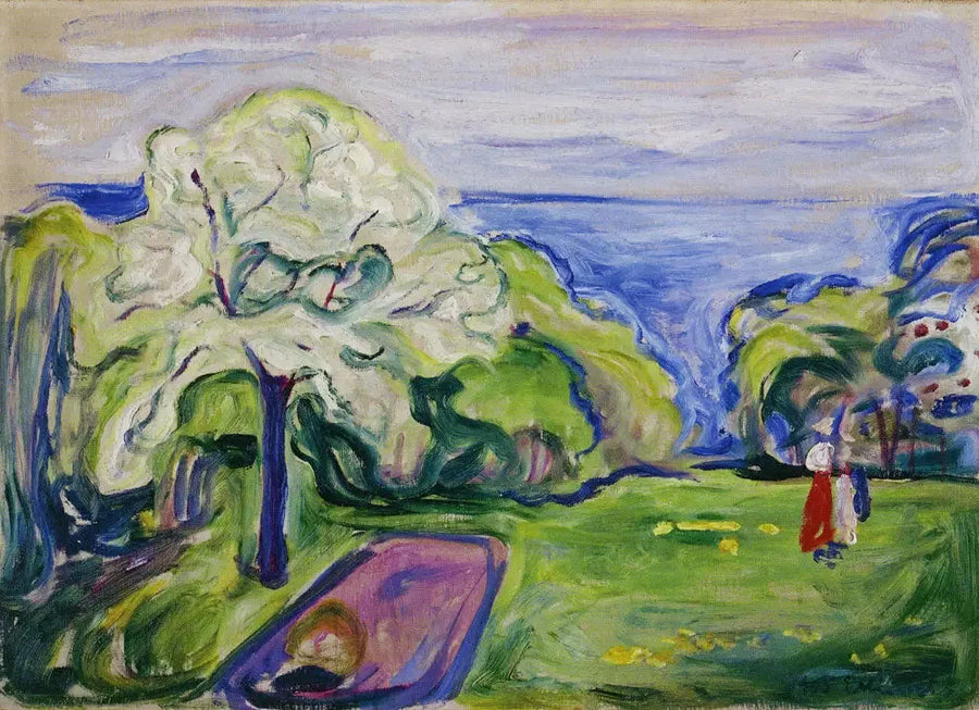 Kwitnąca wiśnia - Edvard Munch