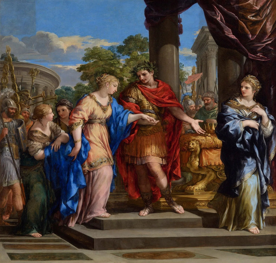 Cezar przywraca Kleopatrę na tron Egiptu - Pietro da Cortona