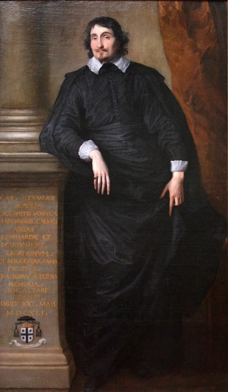Cesare Alessandro Scaglia di Verrua, opat Staffarda i Mandanici - Antoine van Dyck