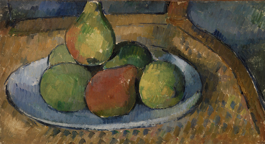 Talerz owoców na krześle - Paul Cézanne