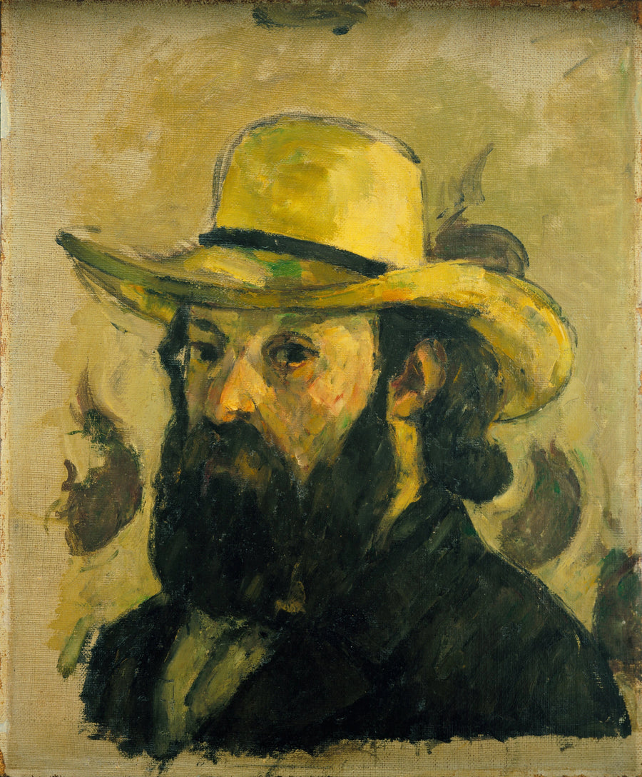 Portret artysty w słomkowym kapeluszu - Paul Cézanne