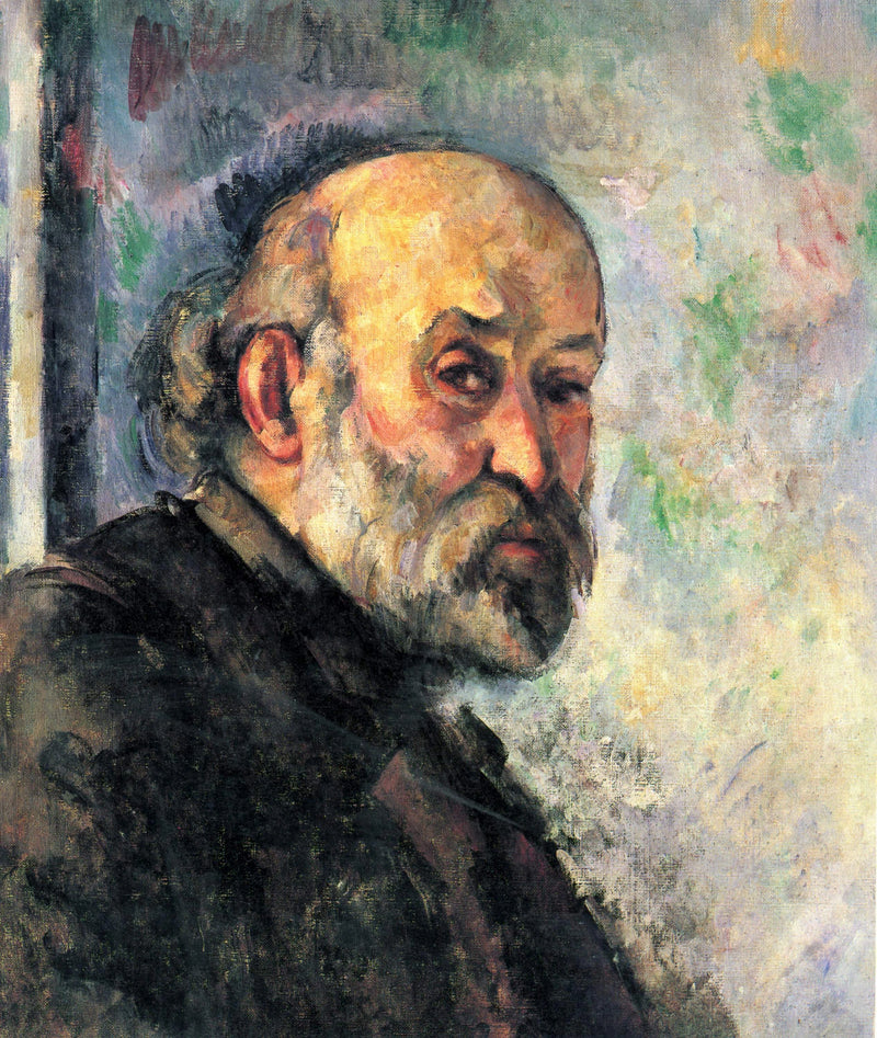 Portret Cézanne'a na niebieskim tle - Paul Cézanne