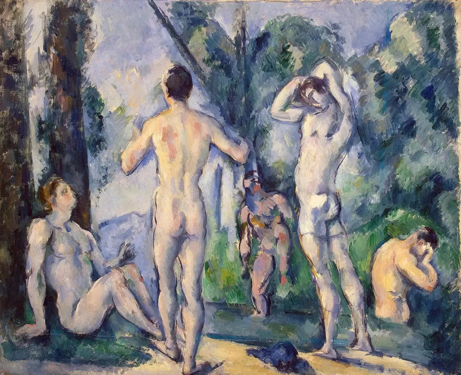 Kąpiący się na świeżym powietrzu - Paul Cézanne
