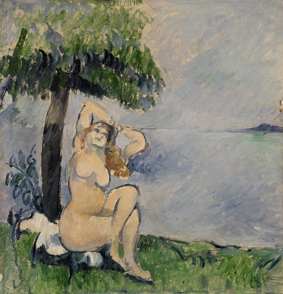 Kąpiąca się nad brzegiem morza - Paul Cézanne