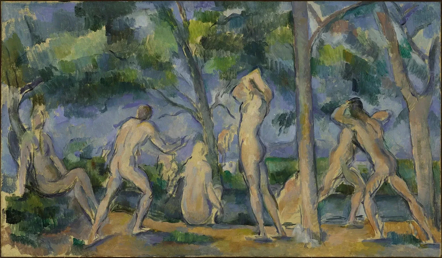 Kąpiący się - Paul Cézanne