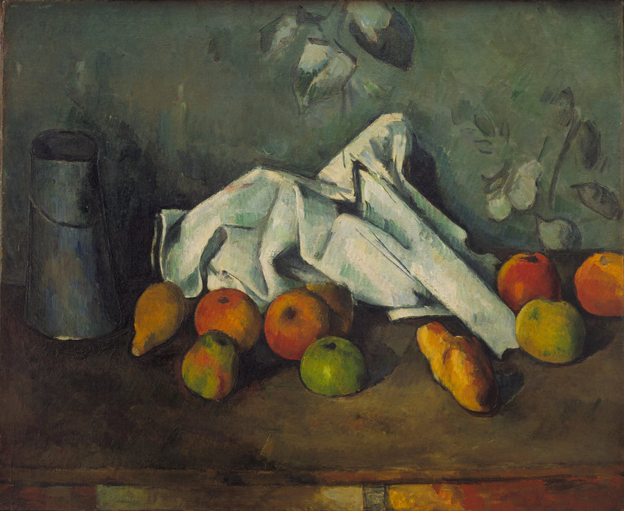 Pudełko z mlekiem i jabłkami - Paul Cézanne