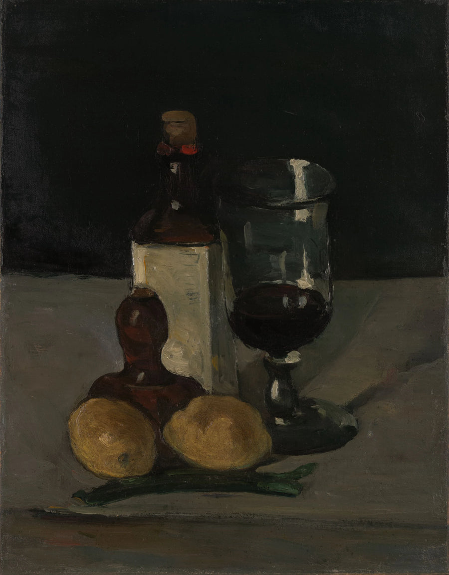 Butelka, szklanka i cytryny - Paul Cézanne