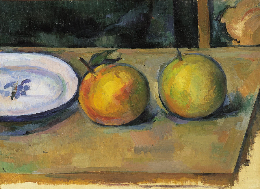Dwa jabłka na stole - Paul Cézanne