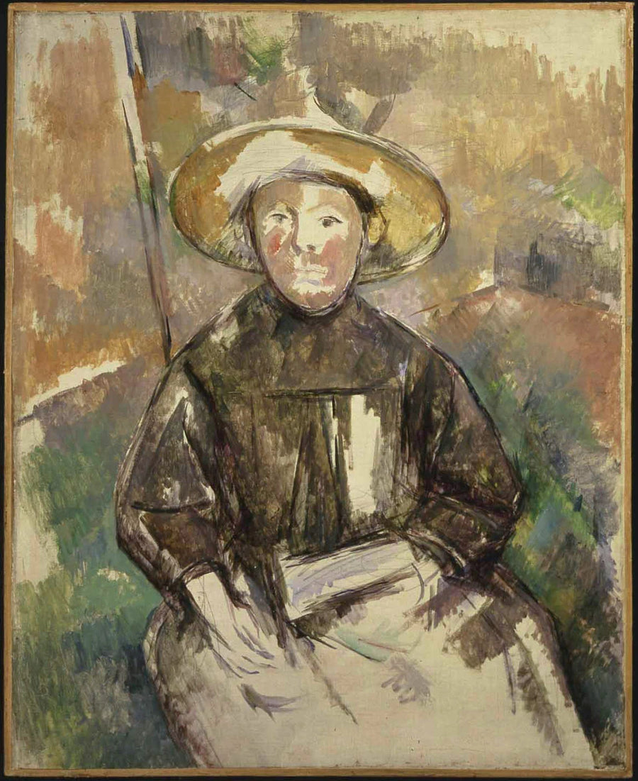 Dziecko z słomkowym kapeluszem - Paul Cézanne