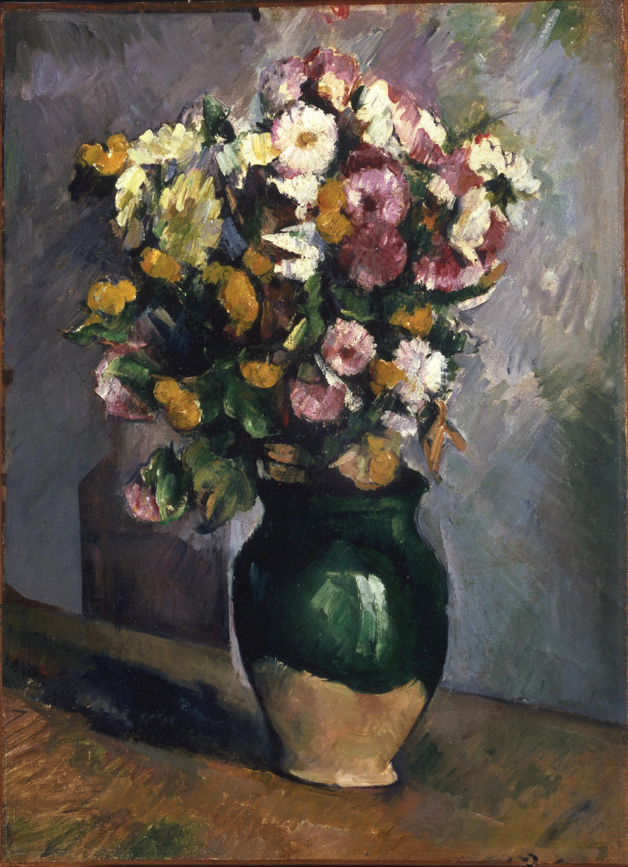 Kwiaty w doniczce po oliwkach - Paul Cézanne