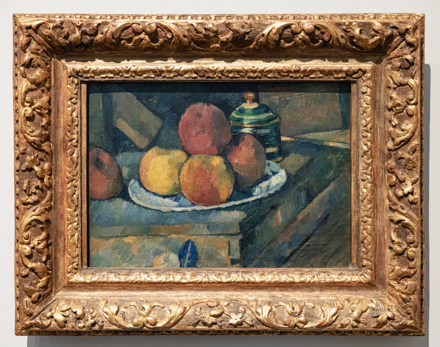 Owoce i cukiernica - Paul Cézanne