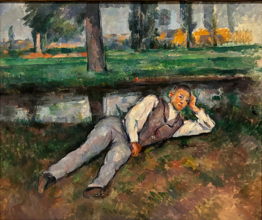 Leżący chłopiec - Paul Cézanne