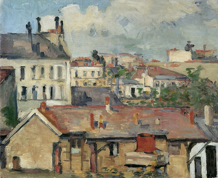 Grupa domów – Dachy - Paul Cézanne