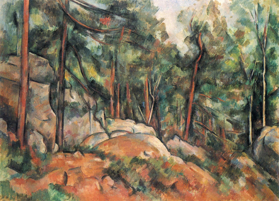Wnętrze lasu - Paul Cézanne