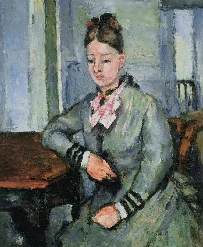 Pani Cézanne opierająca się na łokciu - Paul Cézanne