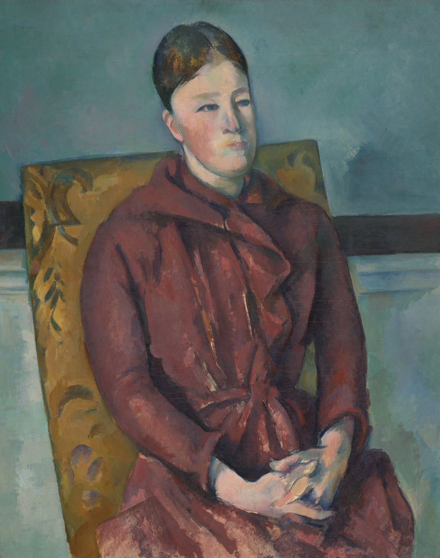 Pani Cézanne w czerwonej sukni - Paul Cézanne