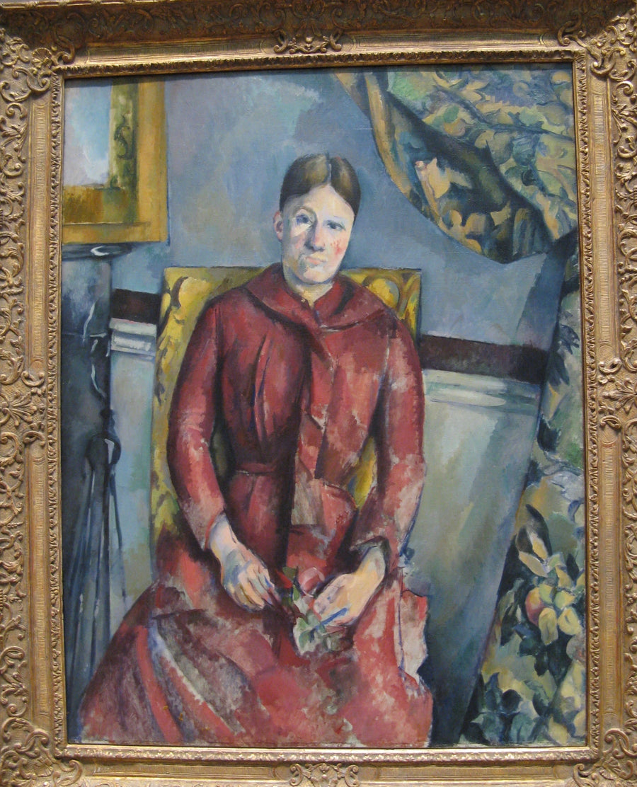 Pani Cézanne w czerwonej sukni - Paul Cézanne