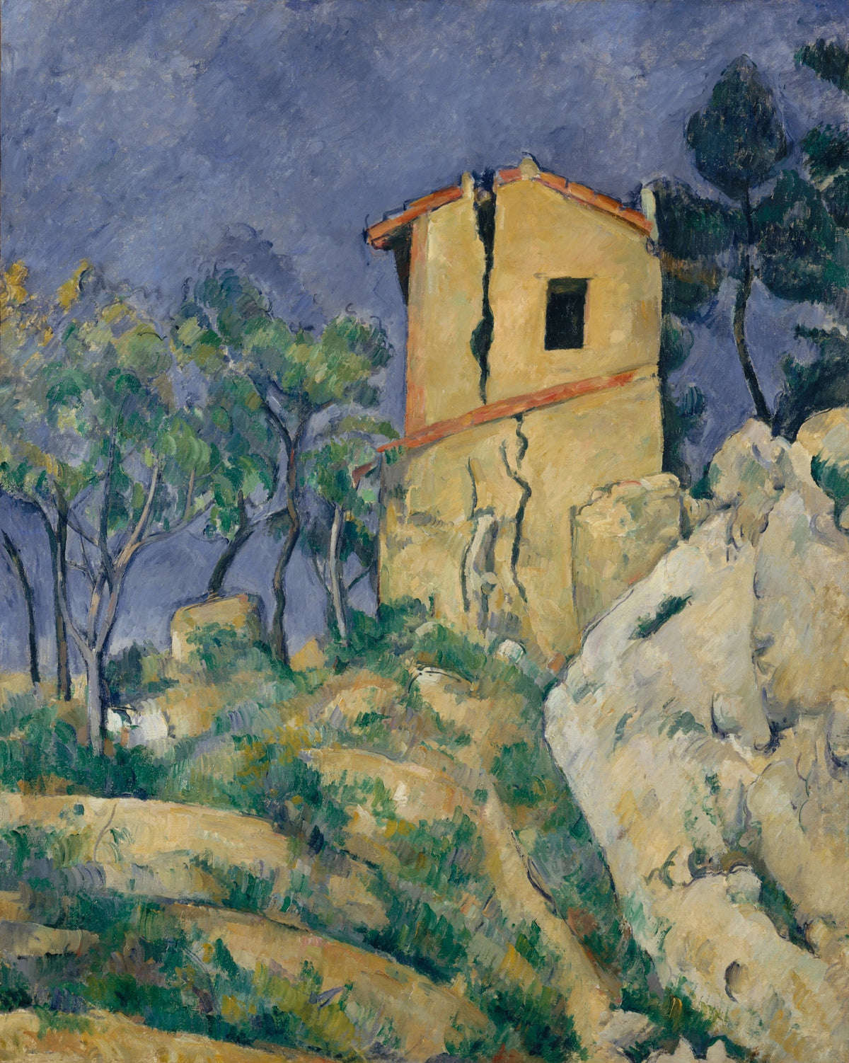 Pęknięty dom, 1892 -1894 - Paul Cézanne
