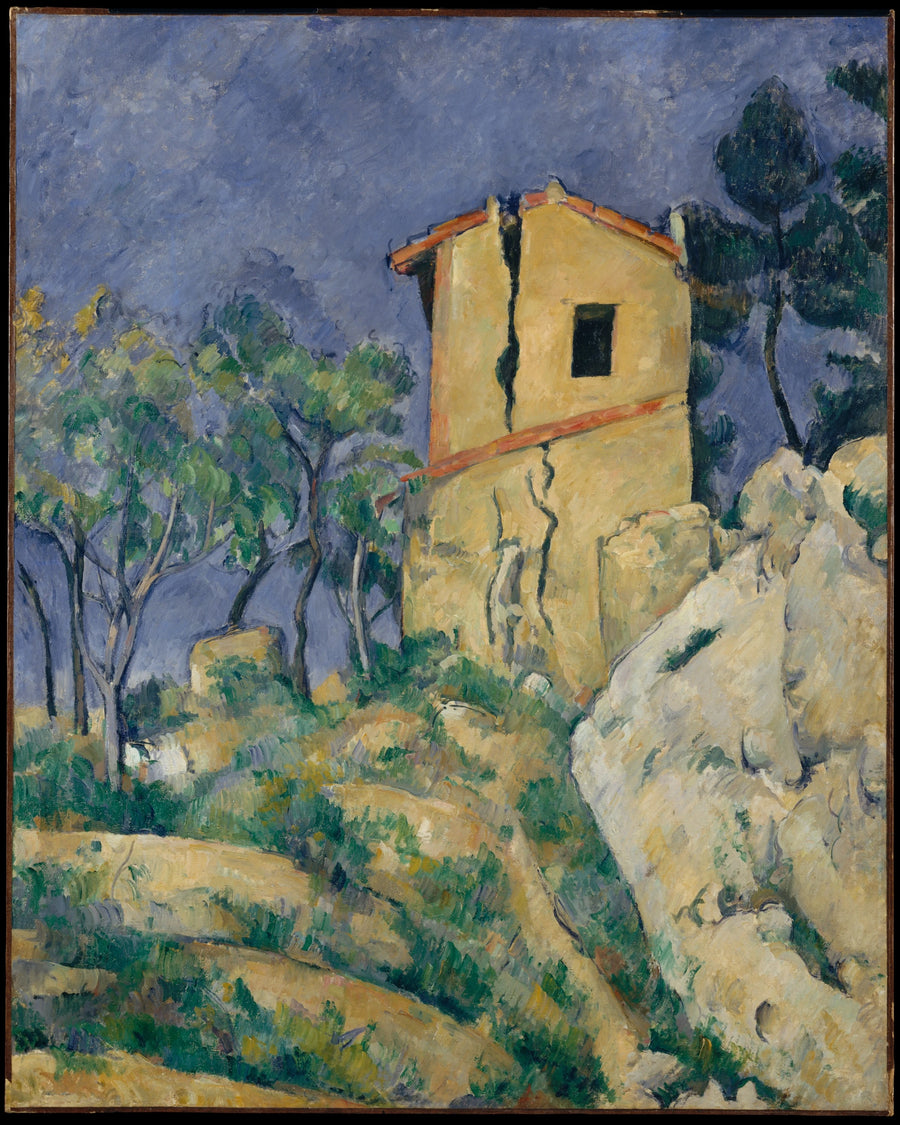 Dom z pęknięciami - Paul Cézanne