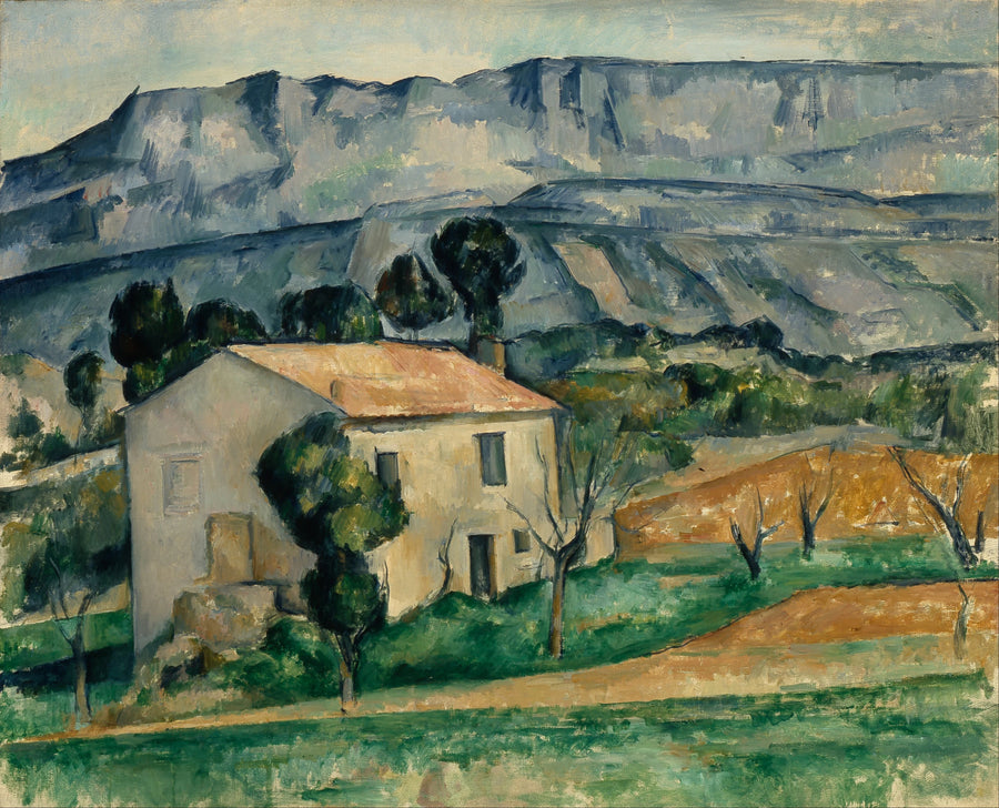 Dom przed Sainte-Victoire koło Gardanne - Paul Cézanne