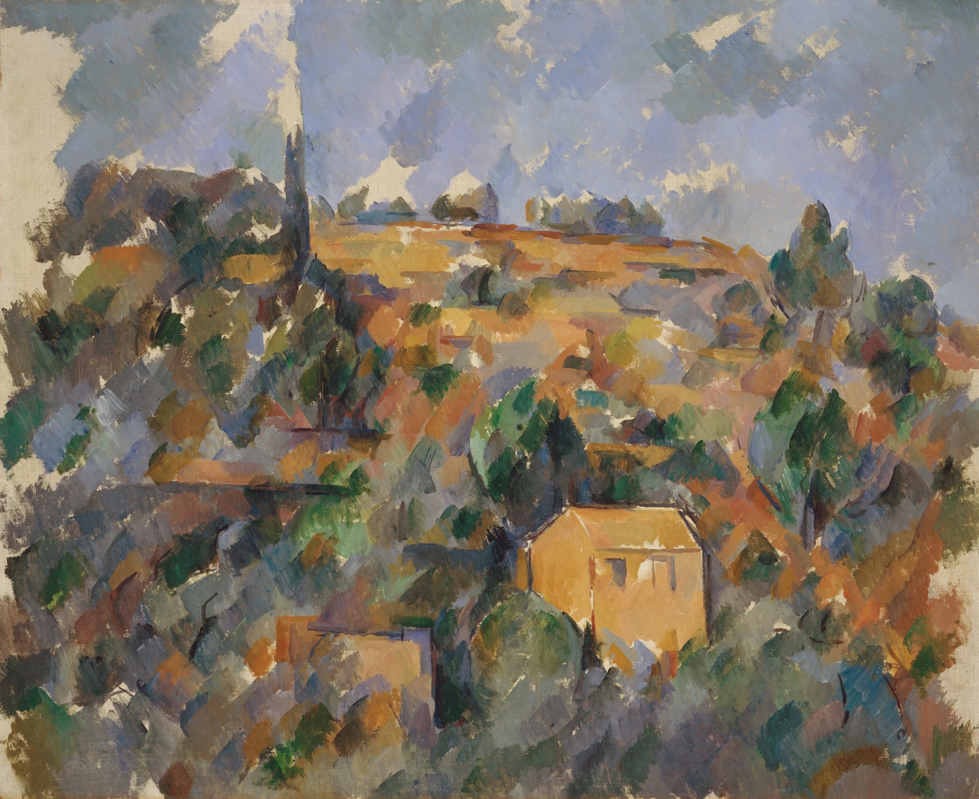 Maisons sur la colline Provence 1904–1906 Paul Cézanne White House 952.3755.6 – reproduction peinture à l’huile sur toile