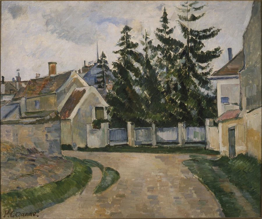 Domy i choinki - Paul Cézanne