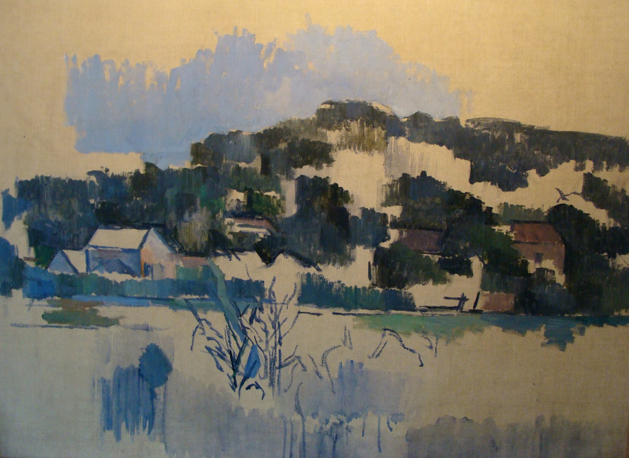 Domy na wzgórzu - Paul Cézanne