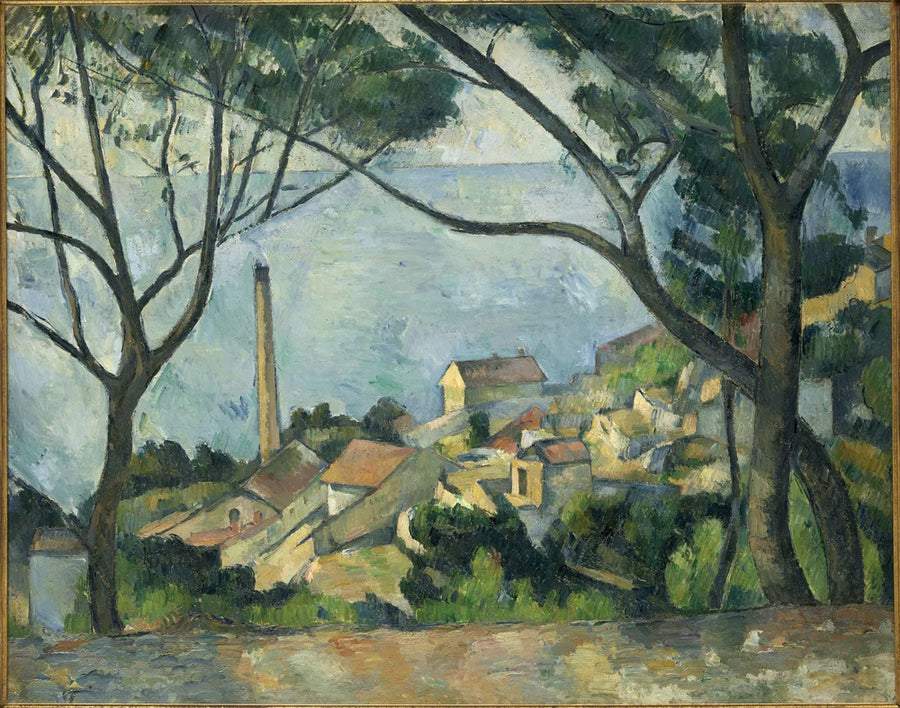 Morze w Estaque - Paul Cézanne