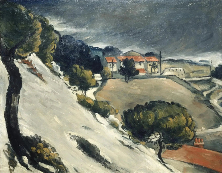 Topniejący śnieg w Estaques - Paul Cézanne