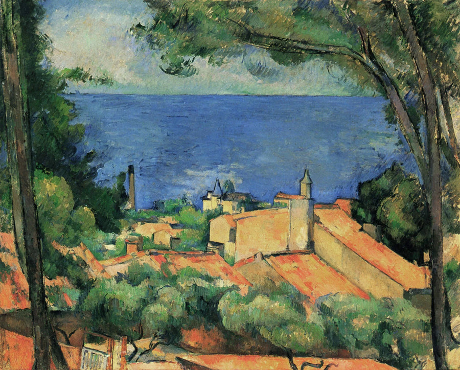 L'Estaque z czerwonymi dachami - Paul Cézanne
